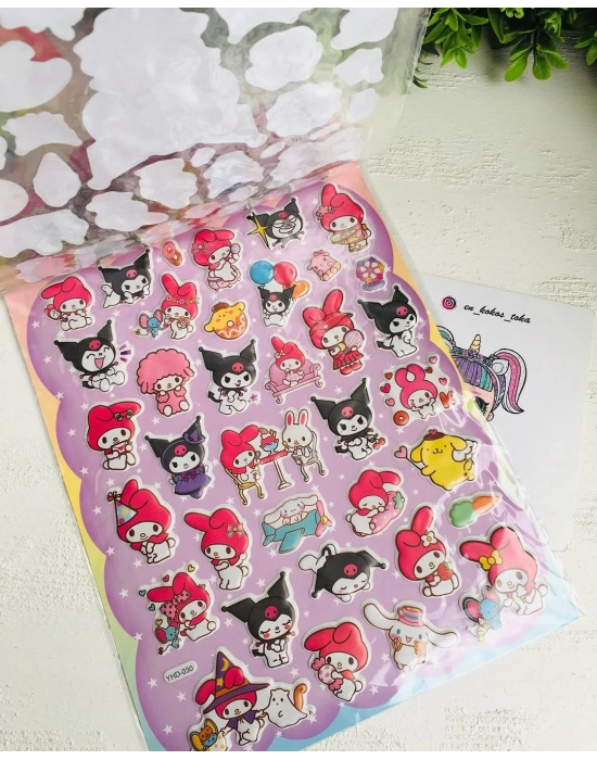 2 Sayfa Kuromi Stickers