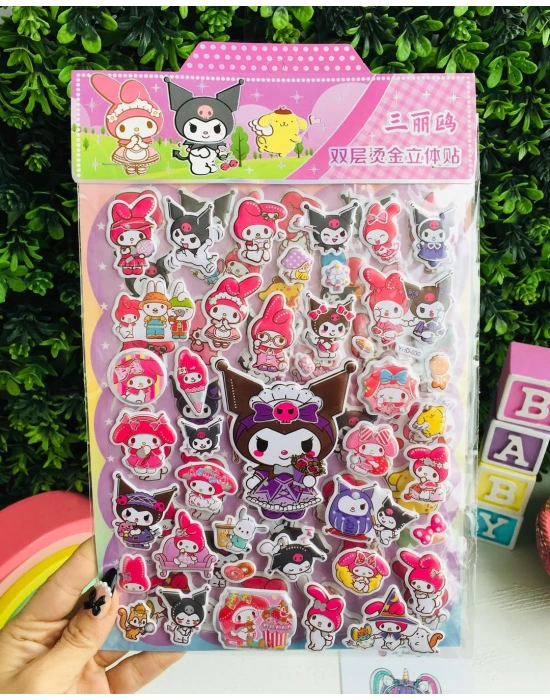 2 Sayfa Kuromi Stickers