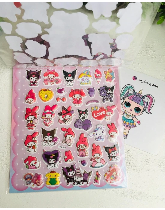 2 Sayfa Kuromi Stickers