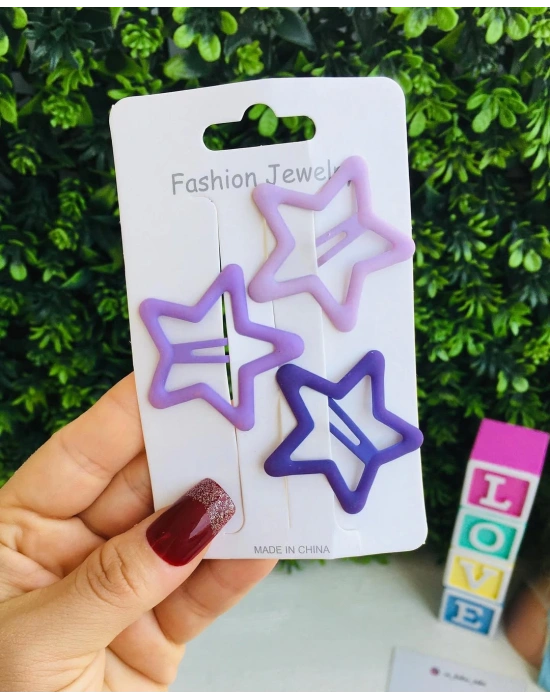 3’lü Orta Boy Yıldız Çıtçıt Toka