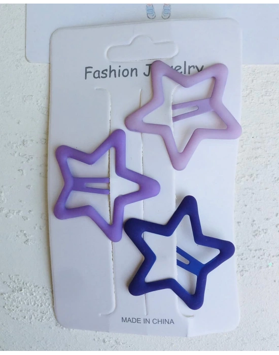 3’lü Orta Boy Yıldız Çıtçıt Toka