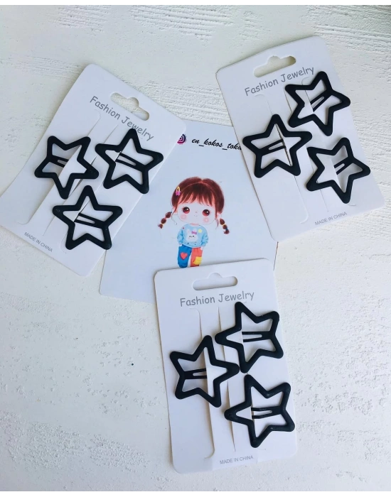 3’lü Orta Boy Yıldız Çıtçıt Toka