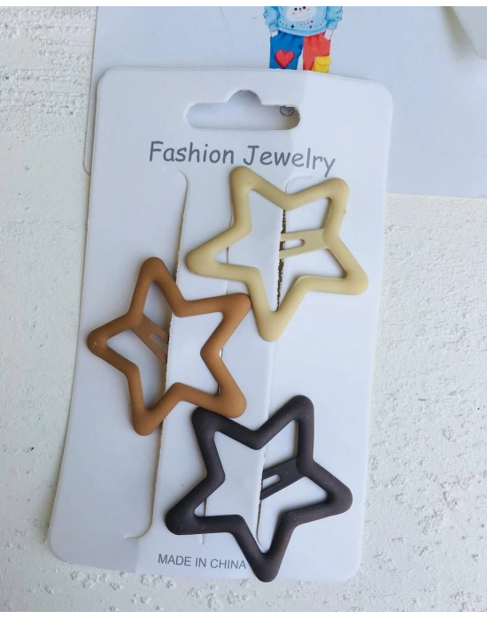 3’lü Orta Boy Yıldız Çıtçıt Toka