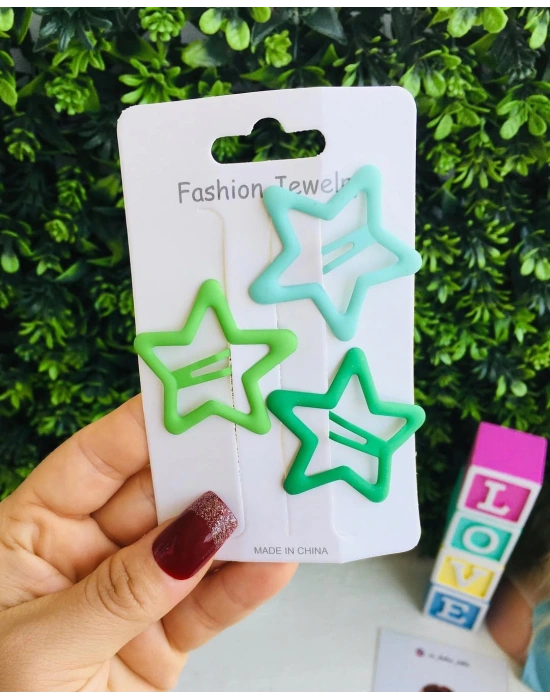 3’lü Orta Boy Yıldız Çıtçıt Toka