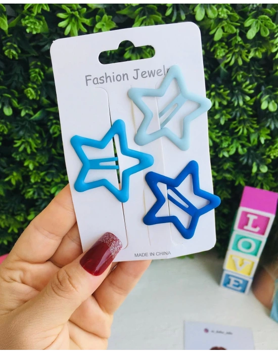 3’lü Orta Boy Yıldız Çıtçıt Toka