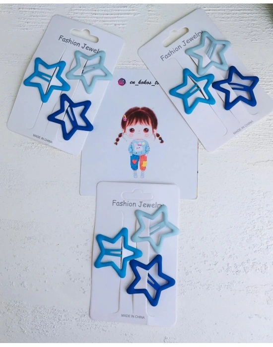 3’lü Orta Boy Yıldız Çıtçıt Toka