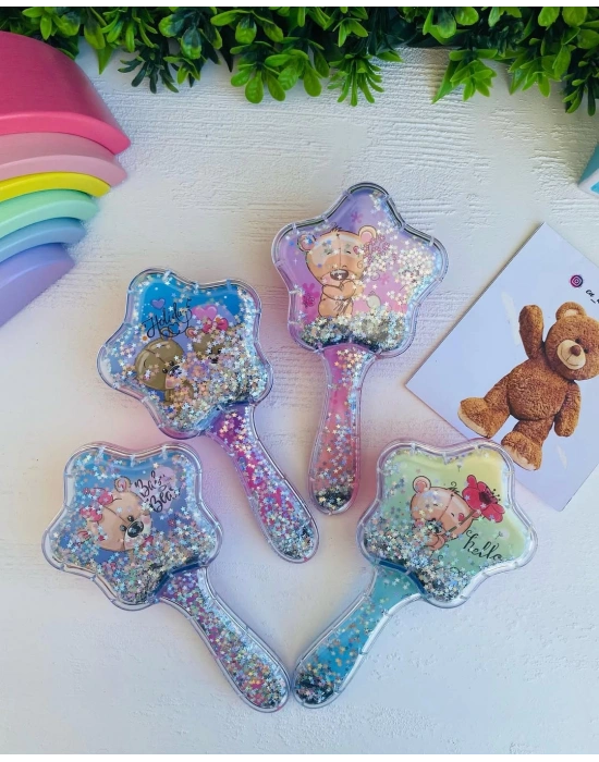 Ayıcıklı Simli Taraklar