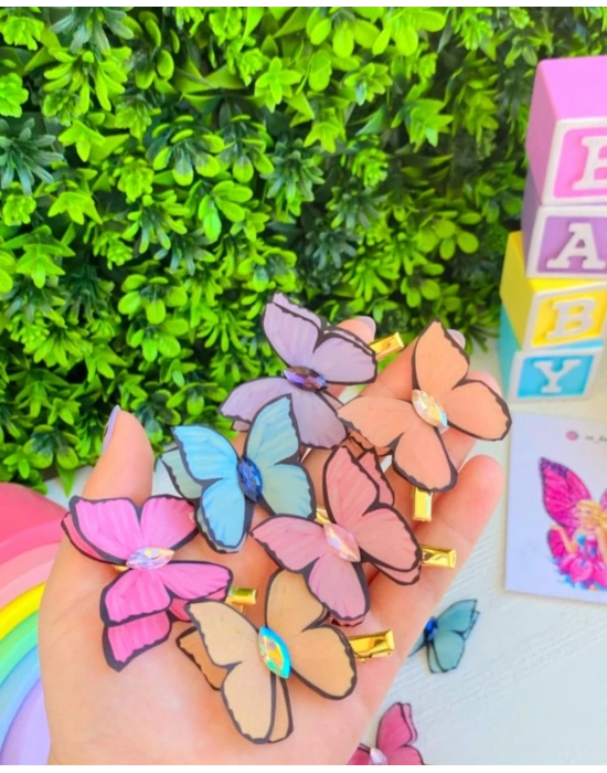 Kelebekli Klips Toka