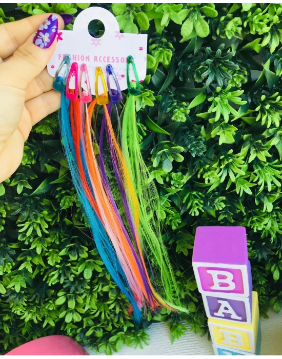 6’lı Çıtçıtlı Yapay Saç