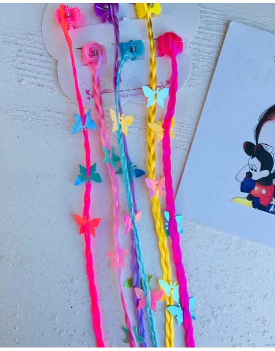 6’lı Kelebek Detaylı Saç Aksesuarı