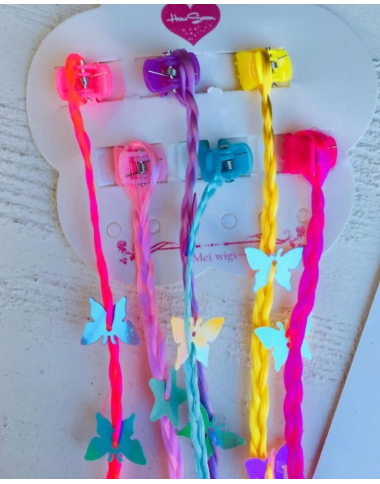 6’lı Kelebek Detaylı Saç Aksesuarı