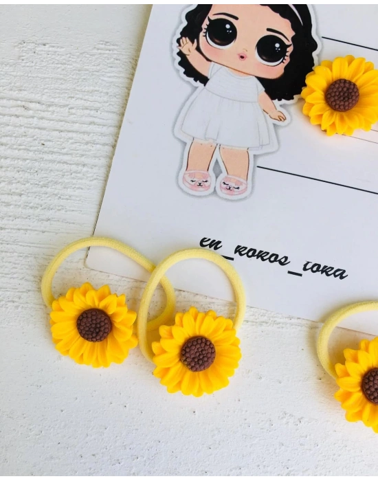 Ayçiçeği Lastik Toka