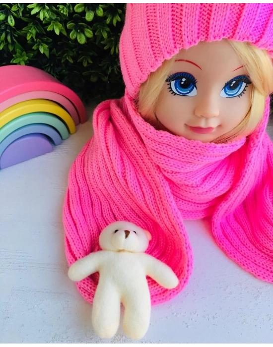 Ayıcıklı Atkı Bere Takımı