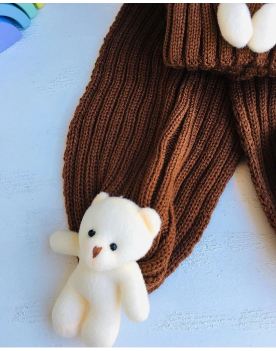 Ayıcıklı Atkı Bere Takımı