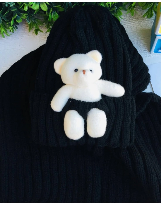 Ayıcıklı Atkı Bere Takımı