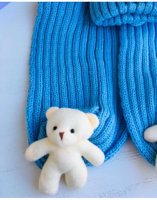 Ayıcıklı Atkı Bere Takımı