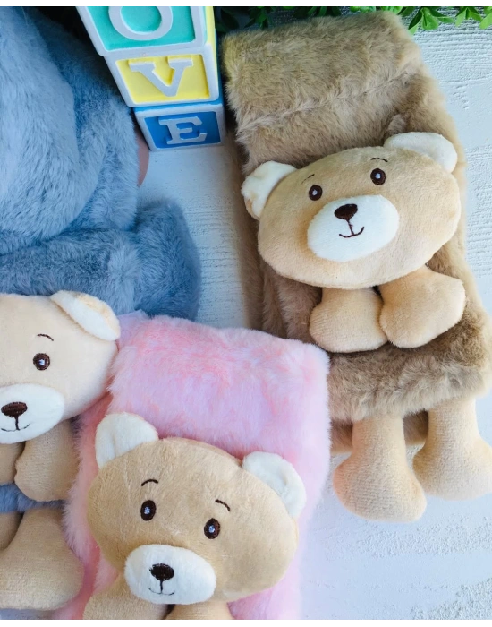Ayıcıklı Peluş Atkı