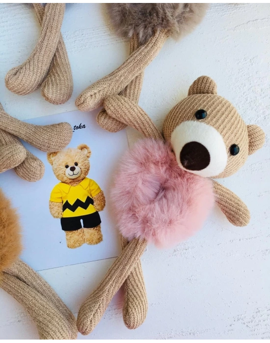 Ayıcıklı Peluş Lastik Tokalar