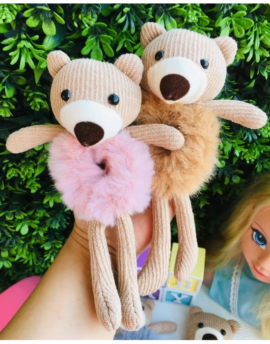 Ayıcıklı Peluş Lastik Tokalar