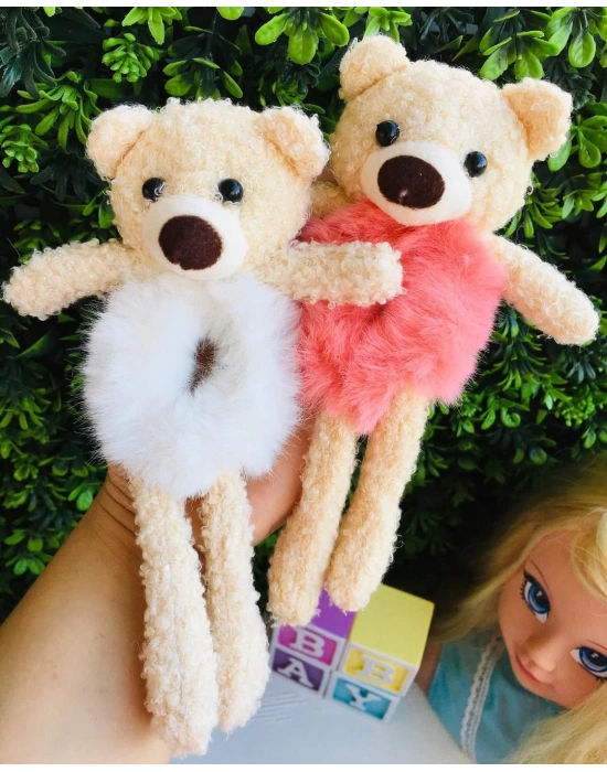 Ayıcıklı Peluş Lastik Tokalar