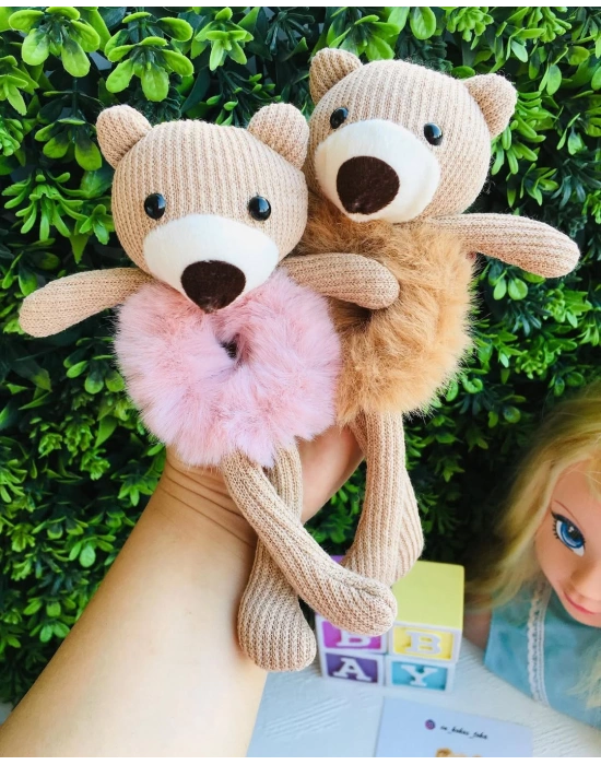 Ayıcıklı Peluş Lastik Tokalar