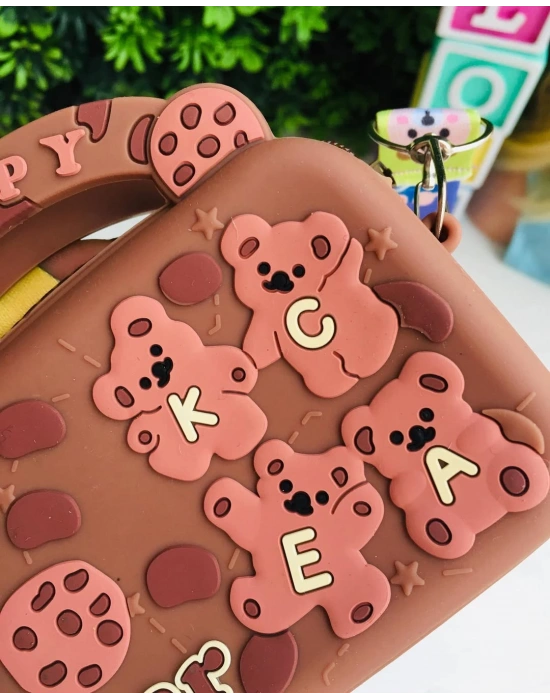 Ayıcıklı Slikon Çanta