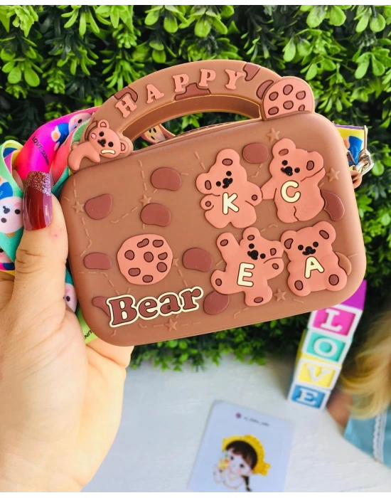 Ayıcıklı Slikon Çanta