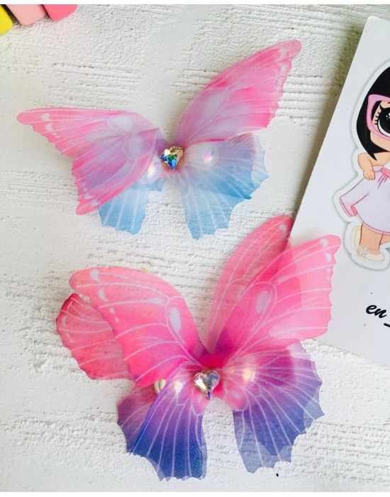 Büyük Boy İnci Detaylı Kelebek