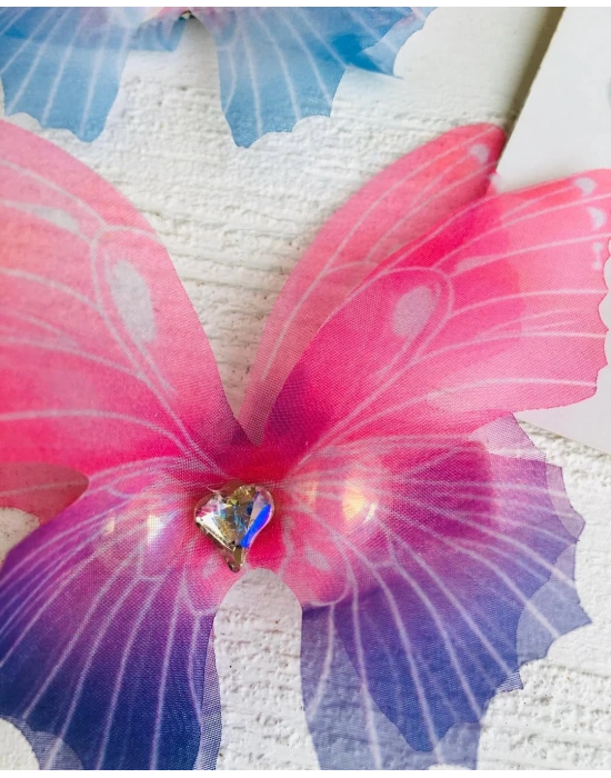 Büyük Boy İnci Detaylı Kelebek