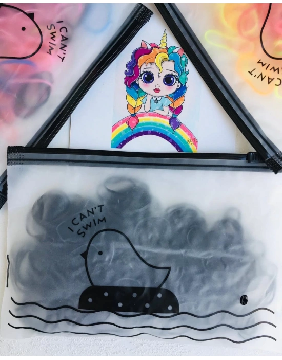 Çantalı Cimcime Lastik Toka