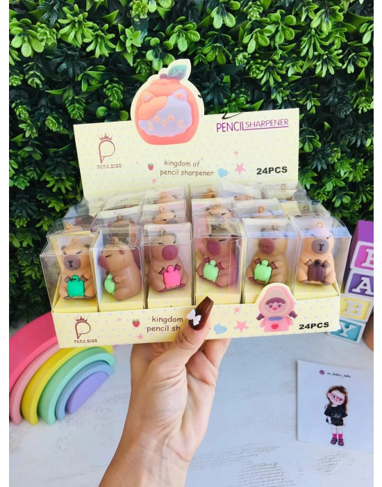 Capybara Silikon 3D Kalemtraş