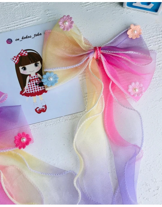 Çiçek Modelli Büyük Fiyonk Toka