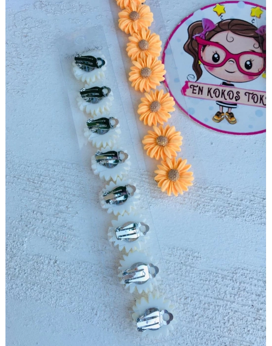 Çiçek Modelli Saç Küpesi