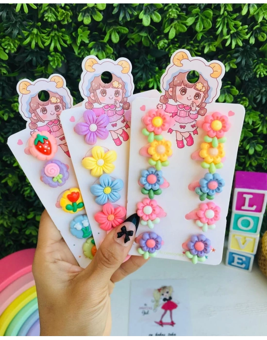 Çiçek Serisi 10lu Havlu Lastik Toka