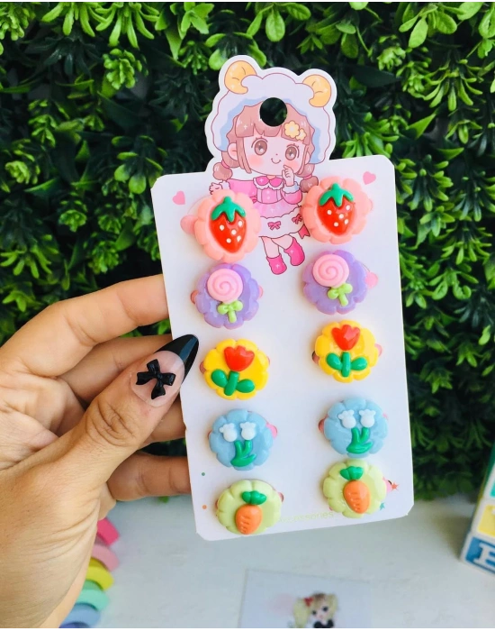 Çiçek Serisi 10lu Havlu Lastik Toka