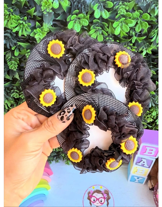 Çiçekli Balerin Topuz Tokası