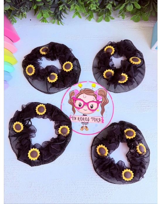 Çiçekli Balerin Topuz Tokası