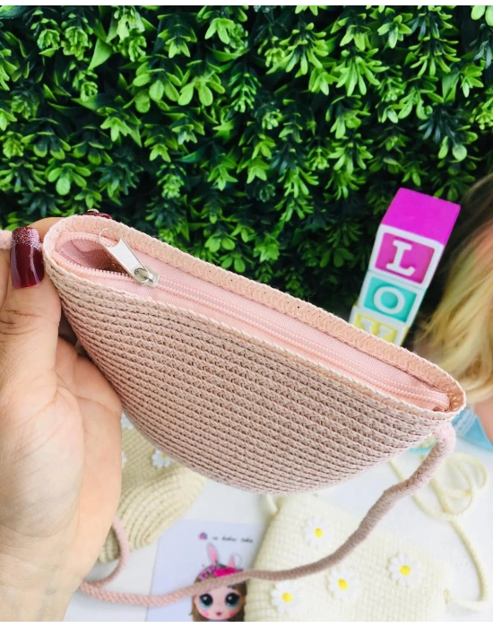 Çiçekli Hasır Çanta