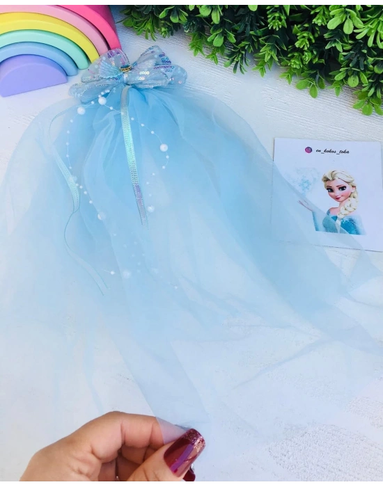 Elsa Uzun Duvaklı Fiyonk Toka