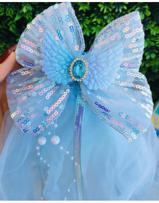 Elsa Uzun Duvaklı Fiyonk Toka