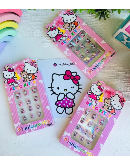 Hello Kitty Çocuk Takma Tırnak