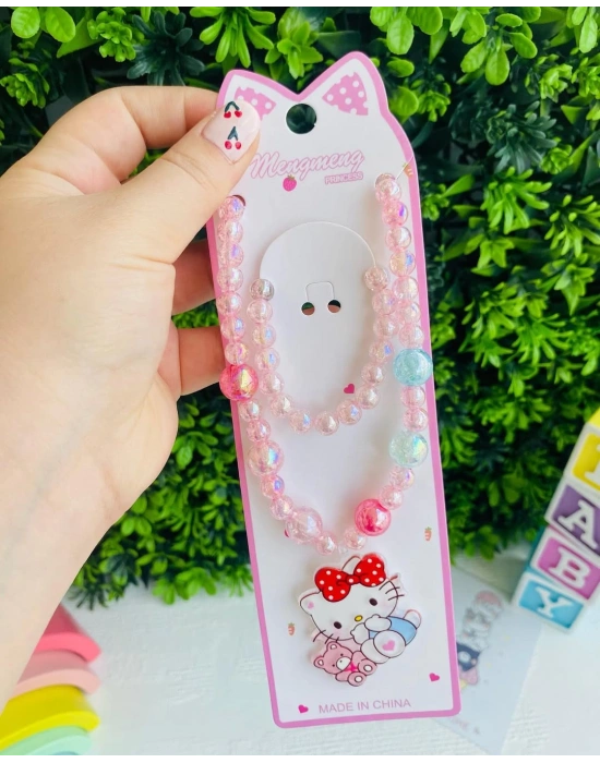 Hello Kıtyy Kolye Bileklik Seti