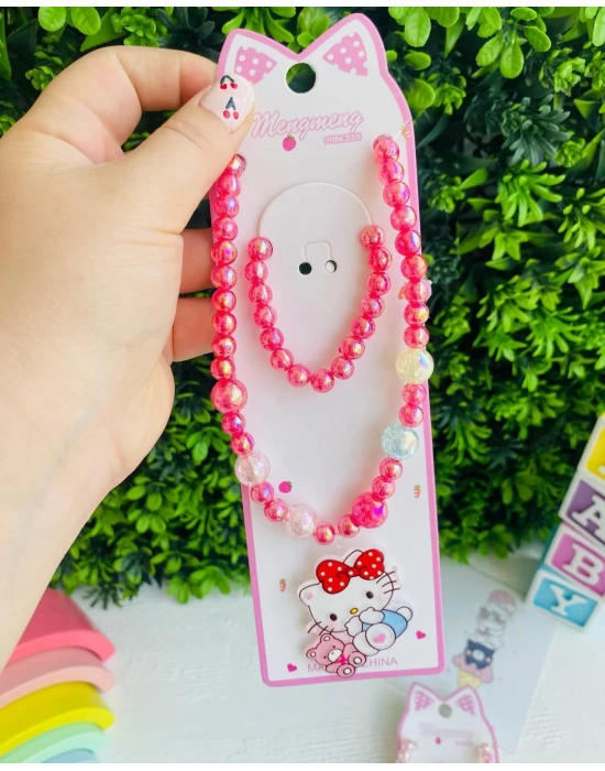 Hello Kıtyy Kolye Bileklik Seti