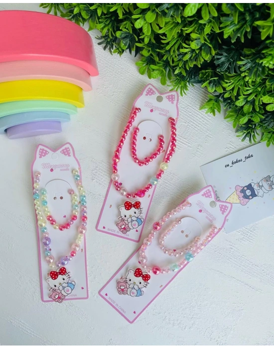 Hello Kıtyy Kolye Bileklik Seti