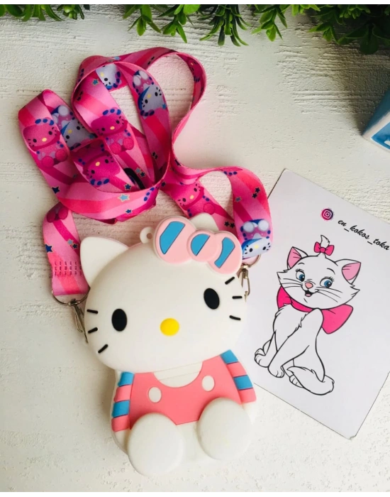 Hello Kityyli Slikon Çanta