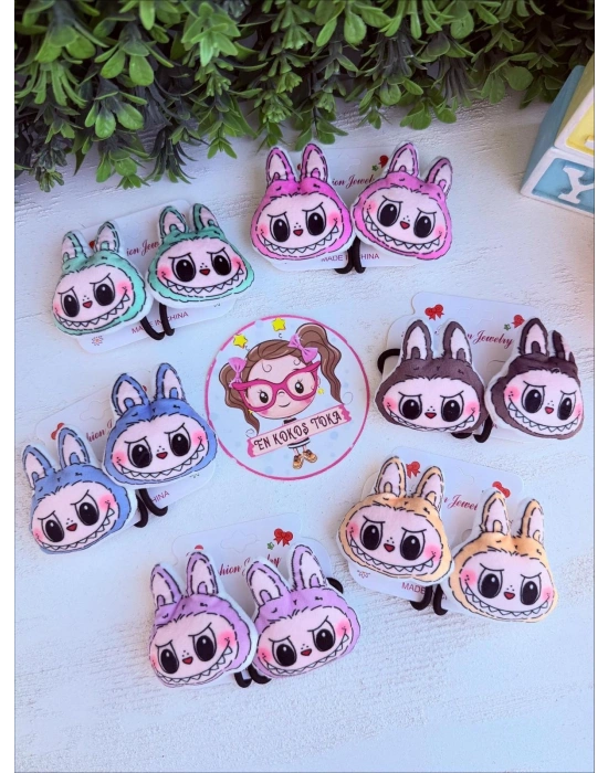 İçi Dolgulu Labubu Lastik Toka