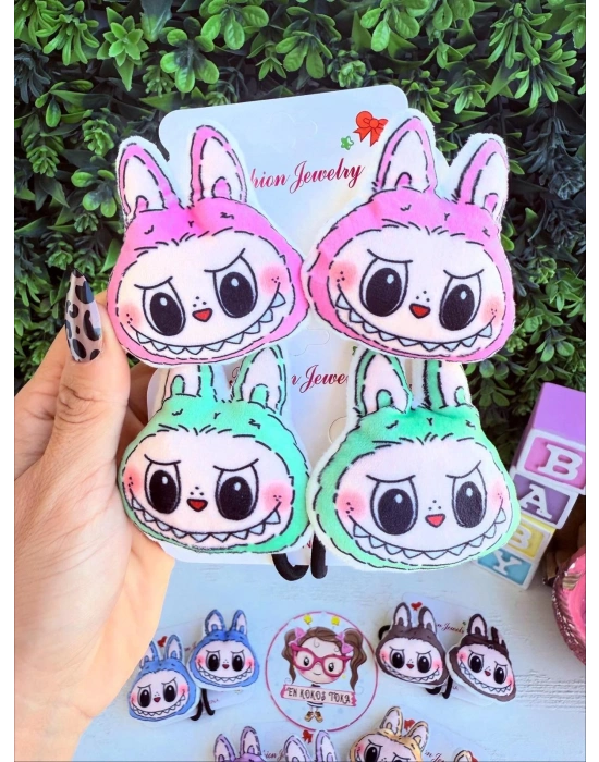 İçi Dolgulu Labubu Lastik Toka