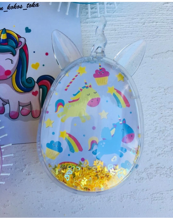 İçi Oynar Pullu Unicorn Tarak