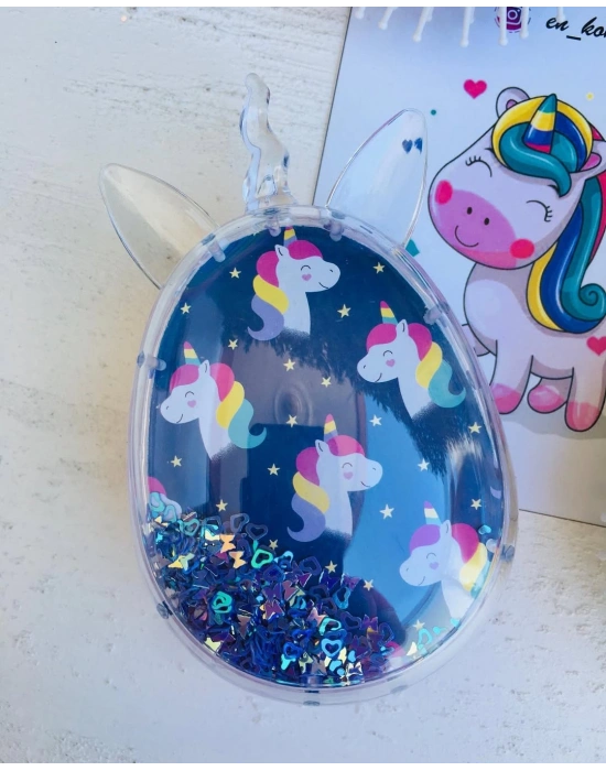 İçi Oynar Pullu Unicorn Tarak