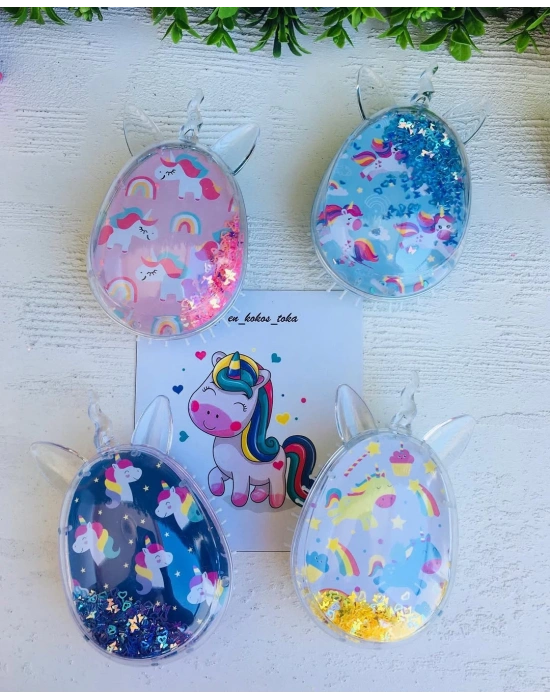 İçi Oynar Pullu Unicorn Tarak